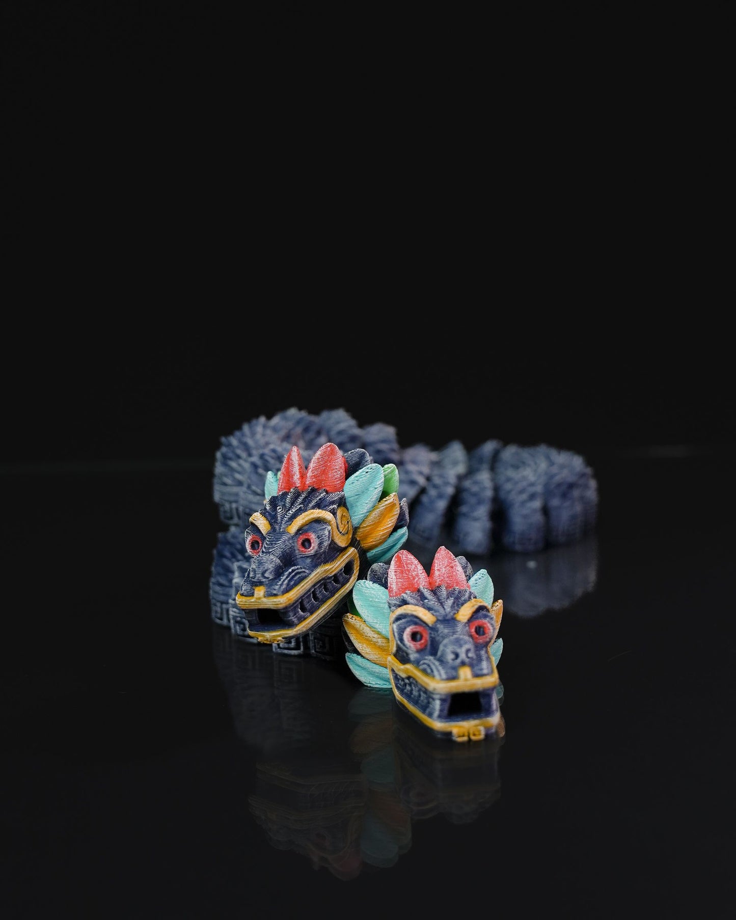 Quetzalcoatl Two-Headed Articulating Dragon