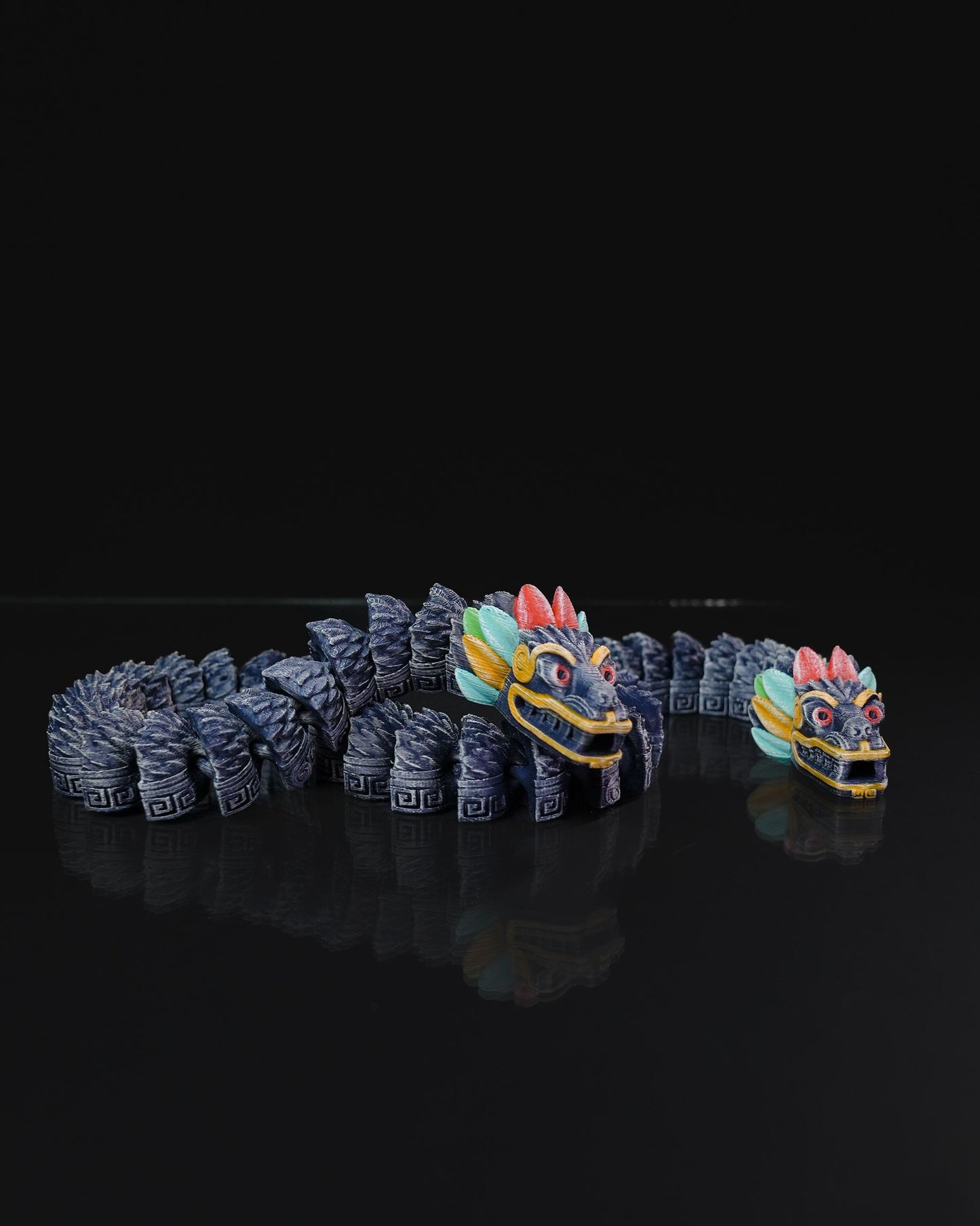 Quetzalcoatl Two-Headed Articulating Dragon