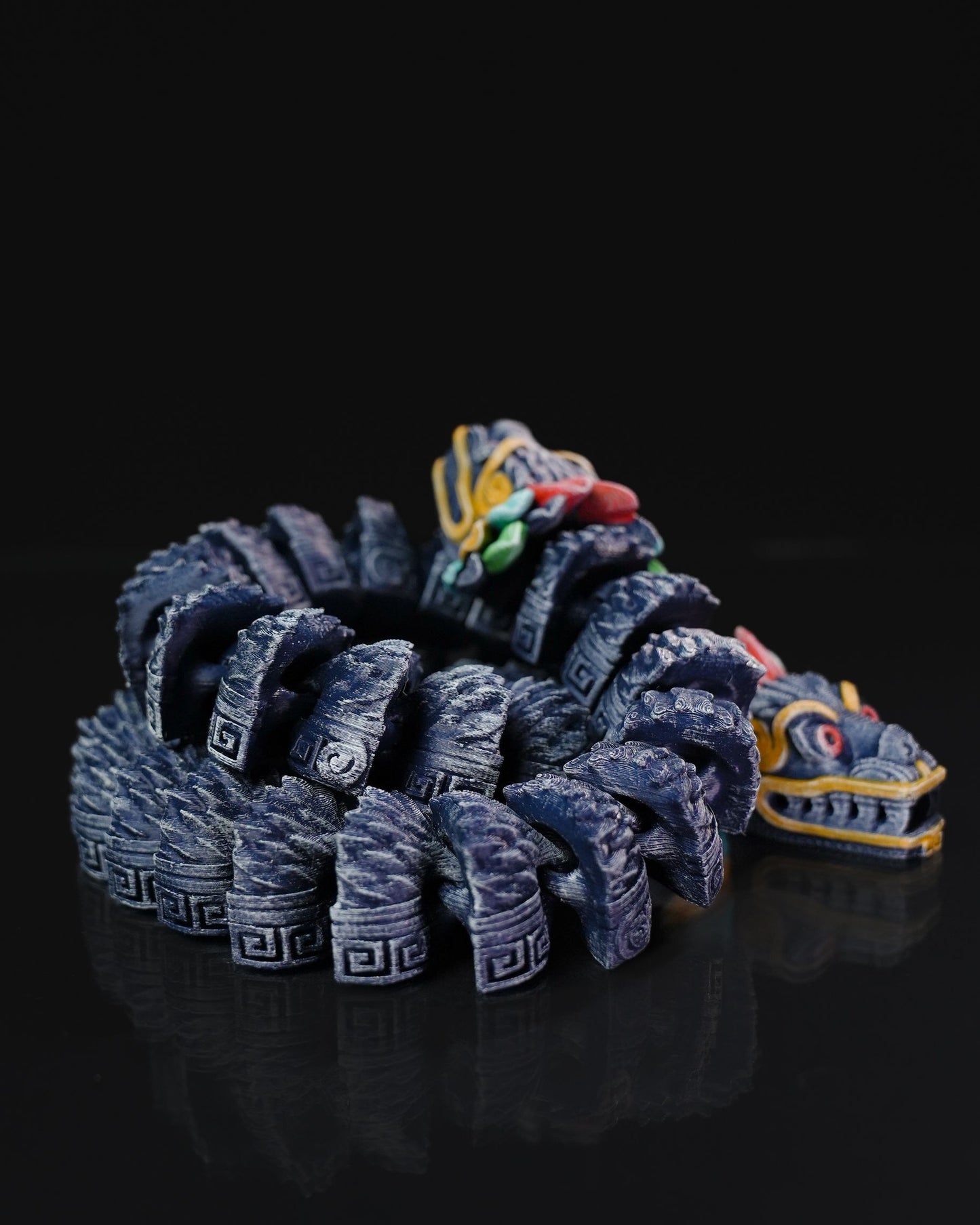 Quetzalcoatl Two-Headed Articulating Dragon