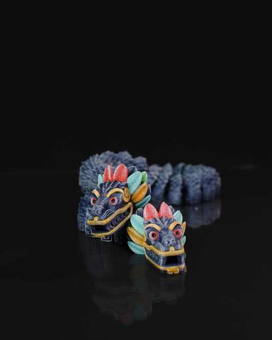 Quetzalcoatl Two-Headed Articulating Dragon