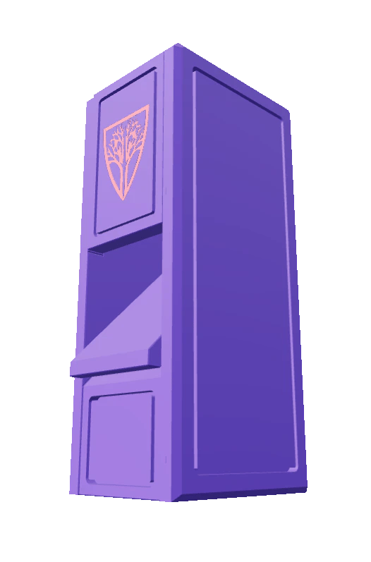 Magnetic Dice Tower color-cycling hero animation